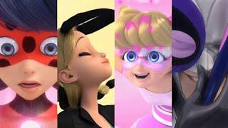Miraculous Ladybug | All Season 4 Transformations (OUTDATED)