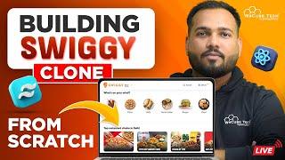  Live: Build SWIGGY Clone with React JS & TAILWIND CSS | Beginner Web Development Project