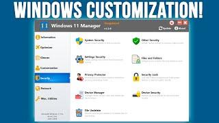 Windows 11 Manager Customization and Tweaking App Overview