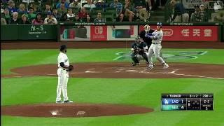 Justin Turner Solo Home Run vs Mariners | Dodgers vs Mariners