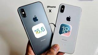 Update iPhone X from iOS 16 to iOS 18 || New update for iPhone X (iOS 18)