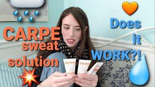 Carpe Sweat Solution Review | Hyperhidrosis