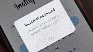 Instagram incorrect password problem solve | How to fix incorrect password on instagram in hindi