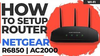  How to Setup NETGEAR R6850 | NETGEAR AC2000 Smart WiFi Router Wi-Fi 5 Dual Band Gigabit