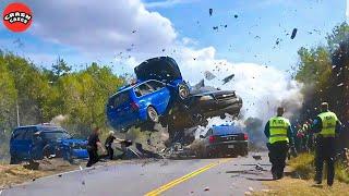 155 Terrifying 2024: Car Crashes and Idiots in Cars – High-Speed Chases Caught on Dash Cam