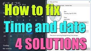 How to fix time and date on computer permanently in windows 10/8/7 I 4 SOLUTIONS 2023