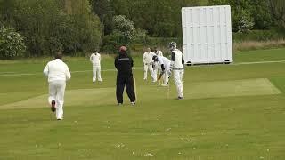 Mark 5th over ball by ball in Village Cricket in England