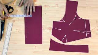 Blouse cutting Easy Method step by step full tutorial