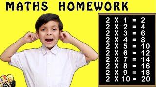 AAYU KA HOMEWORK | Types of Kids doing homework आयु का मैथ्स होमवर्क | Bloopers | Aayu and Pihu Show