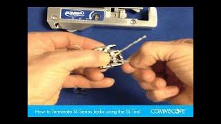 How to Terminate SL Series Jacks using the SL Tool