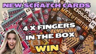 4 fingers in the box WIN - All New Scratch Cards #scratchcards #scratchers #winner