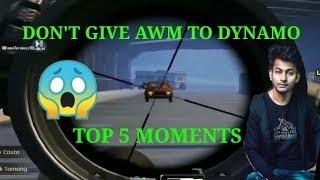 DON'T GIVE AWM TO DYNAMO TOP 5 SNIPING MOMENTS I PUBGMOBILE