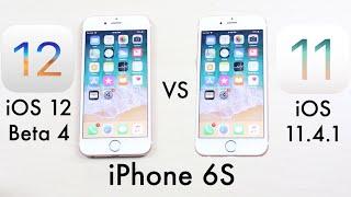 iOS 12 Beta 4 Vs iOS 11.4.1 On iPHONE 6S! (Comparison) (Review)