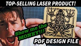 Laser Business Top Seller  Engraved Coasters  5 Types for Max Profit - PDF Design File Available