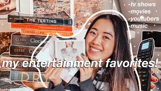 MY ENTERTAINMENT FAVORITES | the best tv shows, youtubers, music, movies, & more