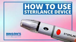 How to use the STERILANCE Lancet Device