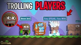 TROLLING PLAYER WITH MOD ITEMS (funny) - Growtopia