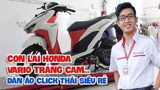 Con lai Honda Vario Trắng Cam... Dàn áo Click Thái siêu rẻ