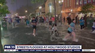 Streets flood at Disney's Hollywood Studios