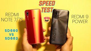 Redmi Note 7/7S vs Redmi 9 Power Speed Test | Snapdragon 662 vs Snapdragon 660 | SHOCKING RESULT