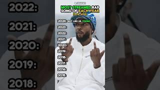 MOST STREAMED Rap Song of EACH YEAR (2015-2024)