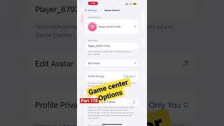 How to use Game Center options in iPhone 13 Pro Max || part 178 || #shortvideo #iphone #ytshorts