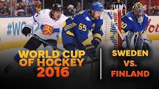 Sweden vs. Finland  2016 World Cup of Hockey  Full Game Highlights