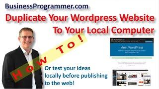 How To Backup Wordpress Site To Computer