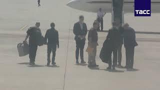 Footage of the exchange of Russian Konstantin Yaroshenko for American Trevor Reid at airport