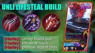 UNLI LIFESTEAL BUILD IS HERE! | INSANE LIFESTEAL FOR SUN | Supreme No.1 Sun - Sesshumaru