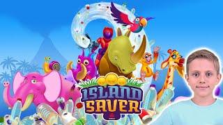 СПАСАЕМ ОСТРОВ и его забавных жителей от мусора - Даник и игра ISLAND SAVER