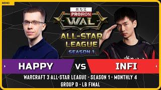 WC3 - [UD] Happy vs Infi [ORC] - LB Final - Warcraft 3 All-Star League - S1 - M4