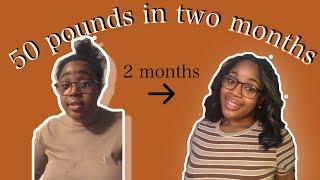 How I lost 50 pounds in two months! *At home|| Layla F.I