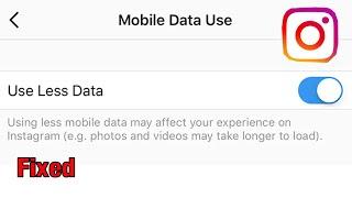 Use Less Data Instagram On iPhone