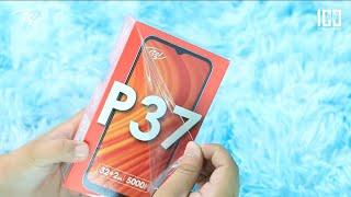 Itel P37 unboxing & review under 5k | 5000mAh battery, dual camera, new design, fingerprint & more