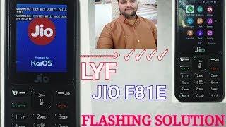 How To Lyf Jio F81E Flashing Solution ll MonilBarot Technology ll Jio F81e Flash Tool & Flashing