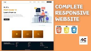 Responsive Website Using HTML CSS and JavaScript Step By Step