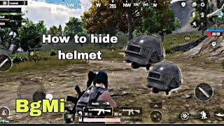 How to hide helmet in bgmi