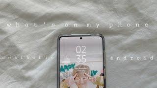 how to make an android aesthetic + whats on my phone (samsung galaxy s20+)