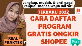 CARA DAFTAR GRATIS ONGKIR DI SHOPEE UNTUK PENJUAL MUDAH ANTI GAGAL | AGAR TOKO SHOPEE GRATIS ONGKIR