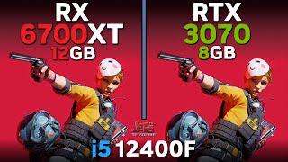 RX 6700 XT vs RTX 3070 | i5 12400F | Tested in 17 games