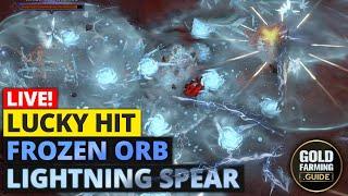 Lucky Hit Version of Frozen Orb Lightning Spear - Farming Hordes T8 -Last Day of Frozen Orb Season 5