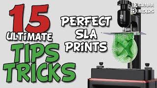 15 Tips for 3D resin printer SLA MSLA DLP printing and IMPROVE print quality