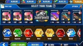 Tapejalocephalus, Eudimorphodon, Metriaphodon, Super VIP Super Fight- Jurassic World The Game