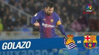 Golazo de Messi (2-4) Real Sociedad vs FC Barcelona