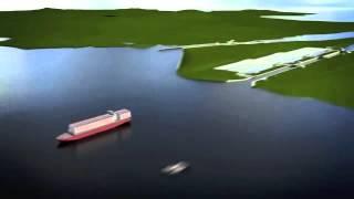 This is how the expanded Panama Canal works - animation