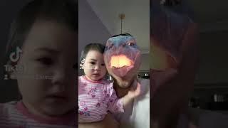 Sorry! Little Sister! Hahah funny papa! Dragon head filter  #tiktok filter 