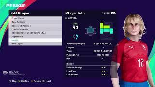 Pavel Nedved - How to create in pes 2021