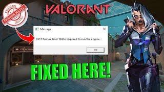 How To Fix Valorant DX11 Feature Level 10.0 is required to run the engine Valorant (2023)