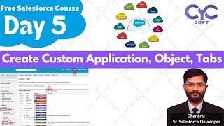 Create Custom Application, Object, Tabs | Free Salesforce Coaching in Madhapur | CYCSOFT